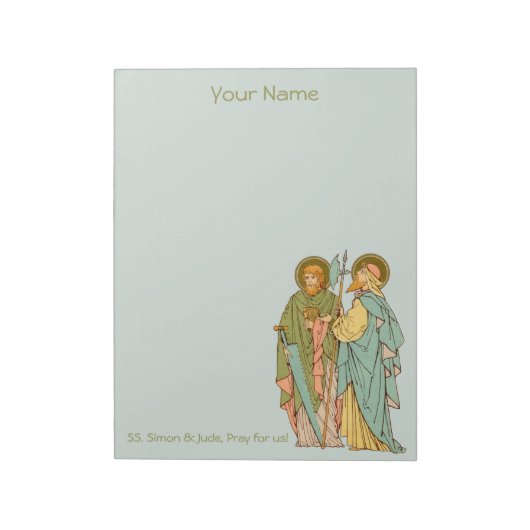 S. Simon & Jude Thaddeus (RLS 16) 8.5"x11" Notizblock (Rotiert)