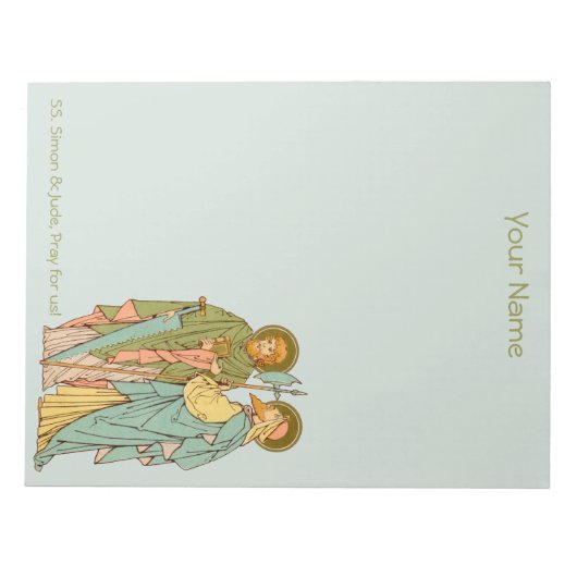 S. Simon & Jude Thaddeus (RLS 16) 8.5"x11" Notizblock (Vorderseite)