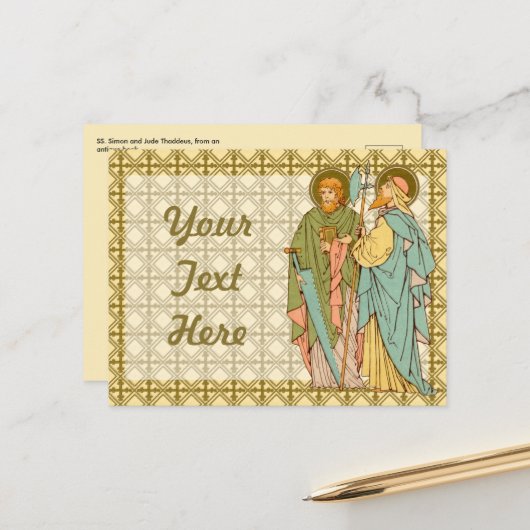 S. Simon & Jude Thaddeus (RLS 16) Postkarte (Vorderseite/Rückseite Beispiel)