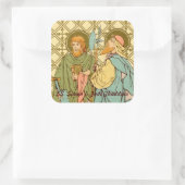 S. Simon und Jude Thaddeus (RLS 16) Quadratischer Aufkleber (Tasche)