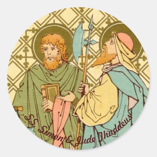 S. Simon und Jude Thaddeus (RLS 16) Runder Aufkleber (Vorderseite)
