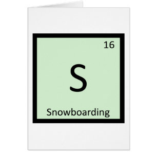 S - Snowboarding Sport Chemie Periodensystem