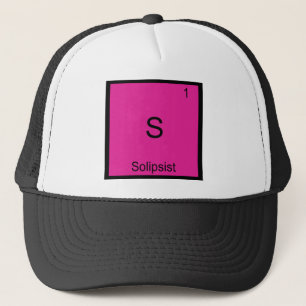 S - Solipsist Lustiges Chemie-Element-Symbol T-Shi Truckerkappe