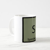 S - Spanakopita Appetizer Chemistry Periodic Table Kaffeetasse (Vorderseite Links)