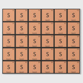 S - Squash Pflanzenchemie Periodische Tabelle Geschenkpapier (Flach)