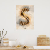 S steht für Schlange Poster (Küche)