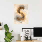 S steht für Schlange Poster (Heimbüro)