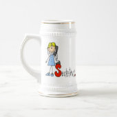 S steht für Sekretärin Bierglas (Links)