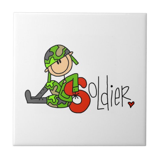 S steht für Soldat Fliese (Vorderseite)