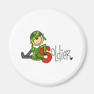 S steht für Soldat Magnet