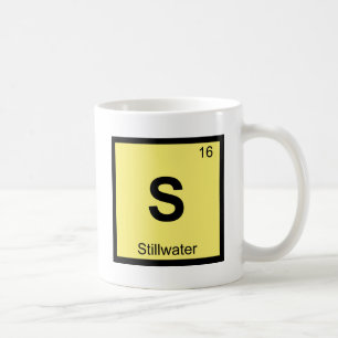 S - Stillwater Oklahoma Chemie-Periodensystem Kaffeetasse