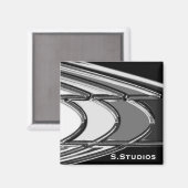 S.Studios-Logo Magnet (Vorderseite/Rückseite)