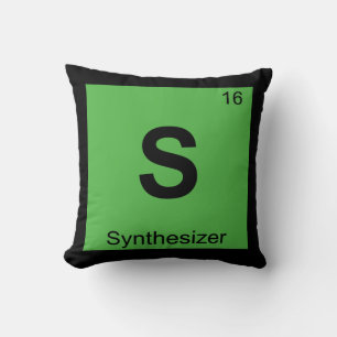 S - Synthesizer Musik Chemie Periodensystem Kissen