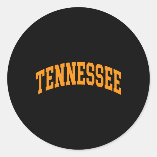 S Tennessee Tn Throwback Runder Aufkleber (Vorderseite)
