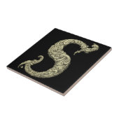 S - The Falck Alphabet (Golden) Fliese (Seite)