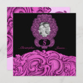 S - The Falck Alphabet (Pink) (Hochzeit) Einladung (Vorne/Hinten)