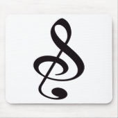 "S", "u." und/oder dreifacher Clef-musikalische Mousepad (Vorne)