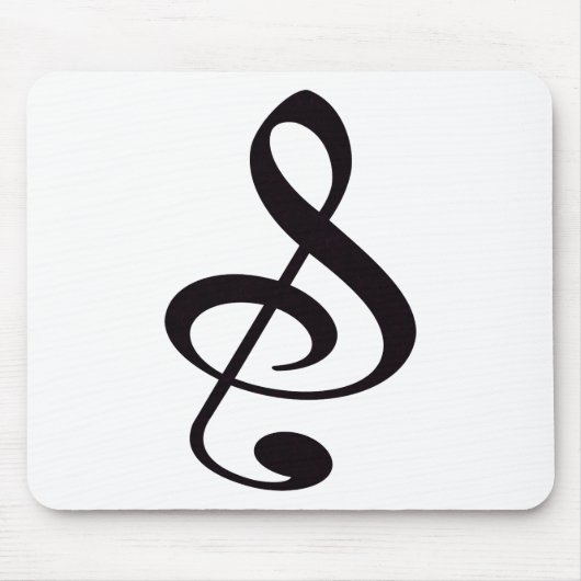 "S", "u." und/oder dreifacher Clef-musikalische Mousepad (Vorne)