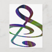 "S", "&" und/oder "Treble Clef" Musical Note Postkarte (Vorderseite)