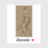 S. Vouet: Studie über die Figuren von Venus und Cu Aufkleber (Blatt)