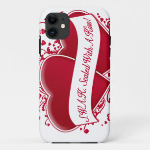 S.W.A.K. Mit einem Kuss gesiegelt! Rote Herzen iPhone 11 Hülle