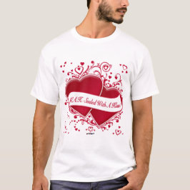 S.W.A.K. mit einem Kuss versiegelt! Rote Herzen T-Shirt