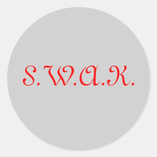 S.W.A.K. Stickers (Vorderseite)