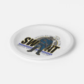 S.W.A.T. Haltung Pappteller (Schrägansicht)