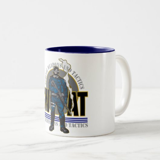 S.W.A.T. Haltung Zweifarbige Tasse (VorderseiteRechts)