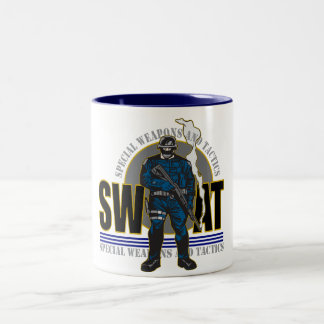 S.W.A.T. Haltung Zweifarbige Tasse