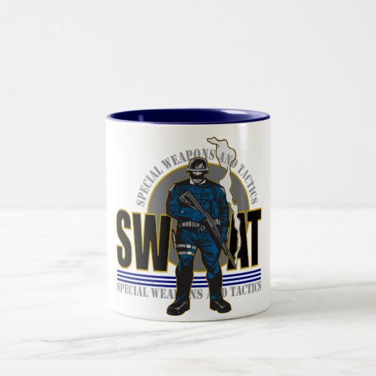 S.W.A.T. Haltung Zweifarbige Tasse (Mittel)