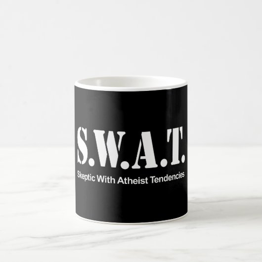 S.W.A.T. (Skeptisch mit atheistischen Tendenzen) Kaffeetasse (Mittel)