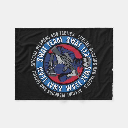 S.W.A.T. Team Fleecedecke (Vorderseite (Horizontal))