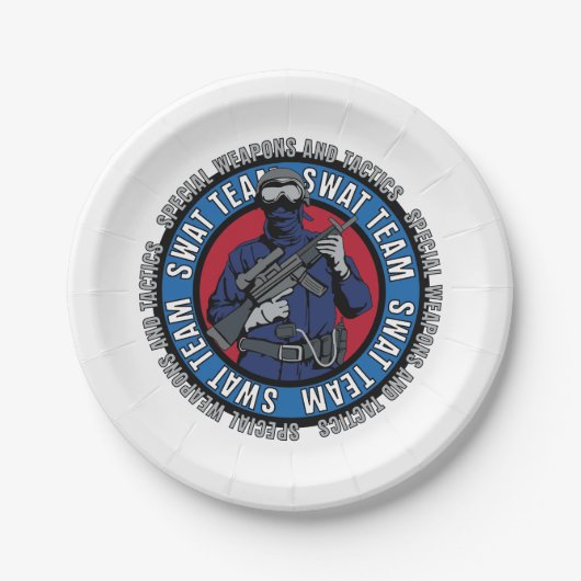 S.W.A.T. Team Pappteller (Vorderseite)
