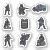 S.W.A.T Team Stickers Aufkleber (Vorderseite)