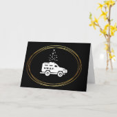S.W.A.T Van Christmas Card Karte (Gelbe Blume)