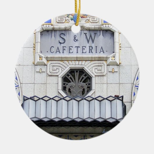 S & W, Asheville, S & W Weihnachten Keramik Ornament (Vorne)