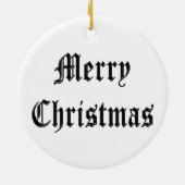 S & W, Asheville, S & W Weihnachten Keramik Ornament (Hinten)