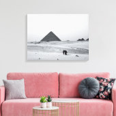 S/W-Pyramiden Leinwanddruck (Insitu (Wohnzimmer))
