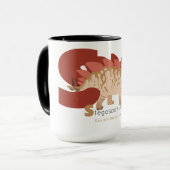 S wie Stegosaurus-Tasse Tasse (Vorderseite Links)