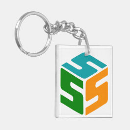 S-Würfel-Logo Schlüsselanhänger