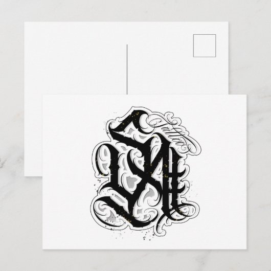 SA Chicano Letter Postkarte (Vorne/Hinten)