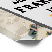 Sa Francisco de Assisi Glänzendes Poster (Ecke)