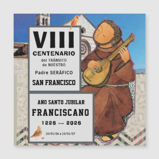 Sa Francisco de Assisi Glänzendes Poster Magnetkarte