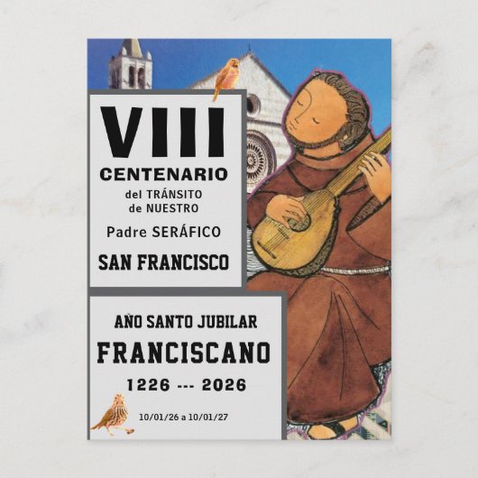Sa Francisco de Assisi Glänzendes Poster Postkarte (Vorderseite)