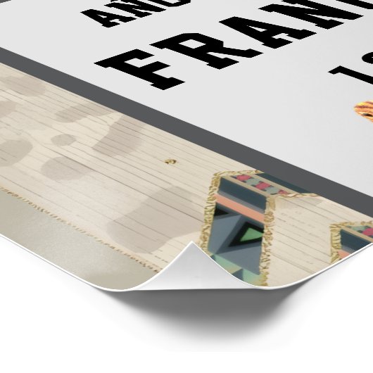 Sa Francisco de Assisi Glossy Poster (Ecke)