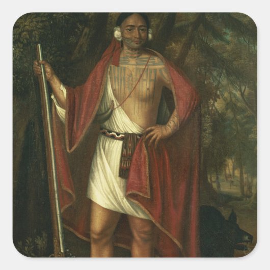 Sa Ga Yeath Qua Pieth Ton Quadratischer Aufkleber (Vorderseite)