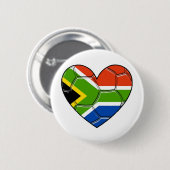 Sa-Herz, L Liebefußball, Südafrika Button (Vorne & Hinten)