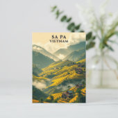 Sa Pa Vietnam Reisbretter Berge Postkarte (Stehend Vorderseite)