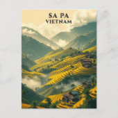 Sa Pa Vietnam Reisbretter Berge Postkarte (Vorderseite)